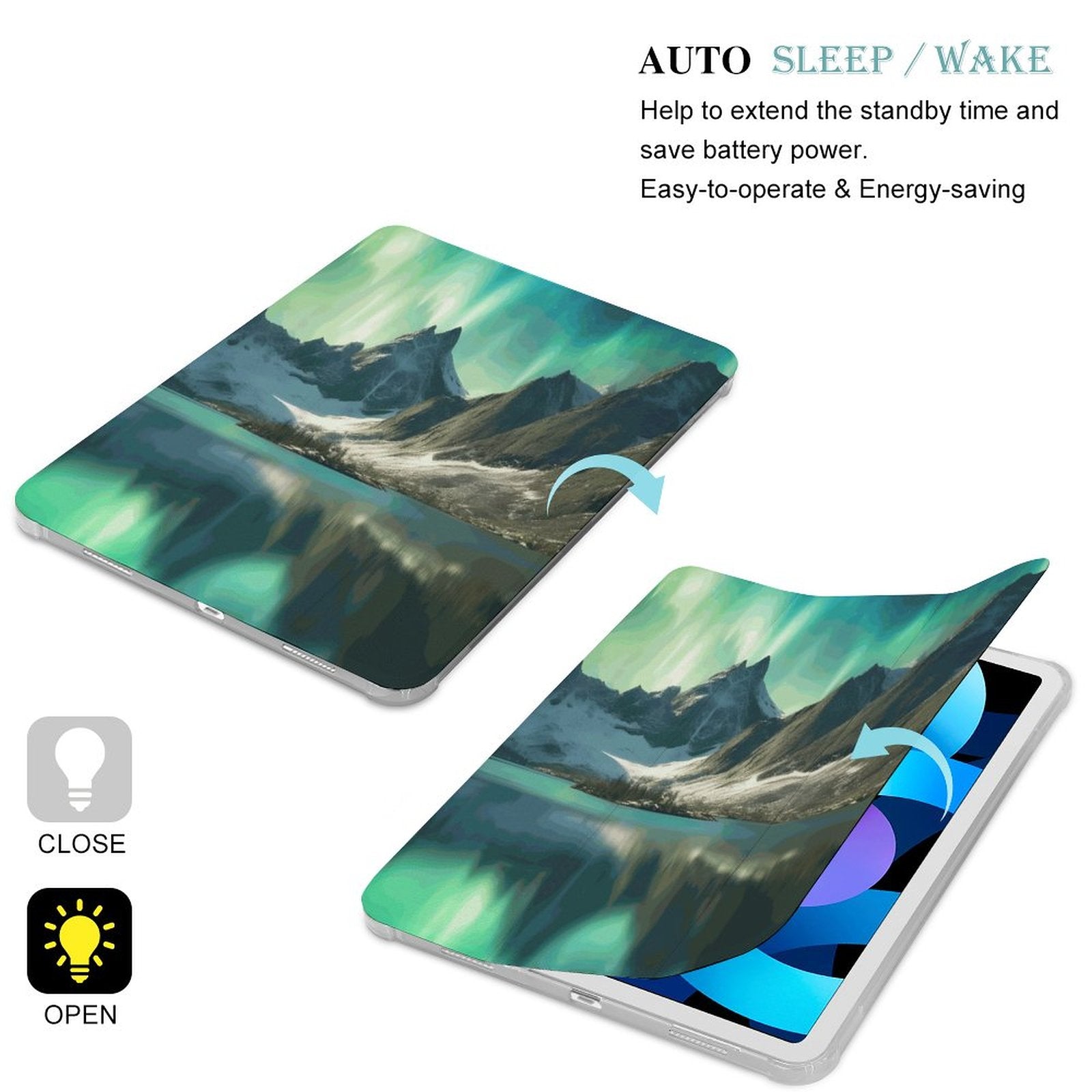 The Ipad Pen Slot Case SolarLab_Norwegian_aurora_spring_mountains_forests_lake_hyper-d_9b6ded85-dc50-40b6-ba43-0fad71f7fd66 normal-online-PERSONAL DESIGN