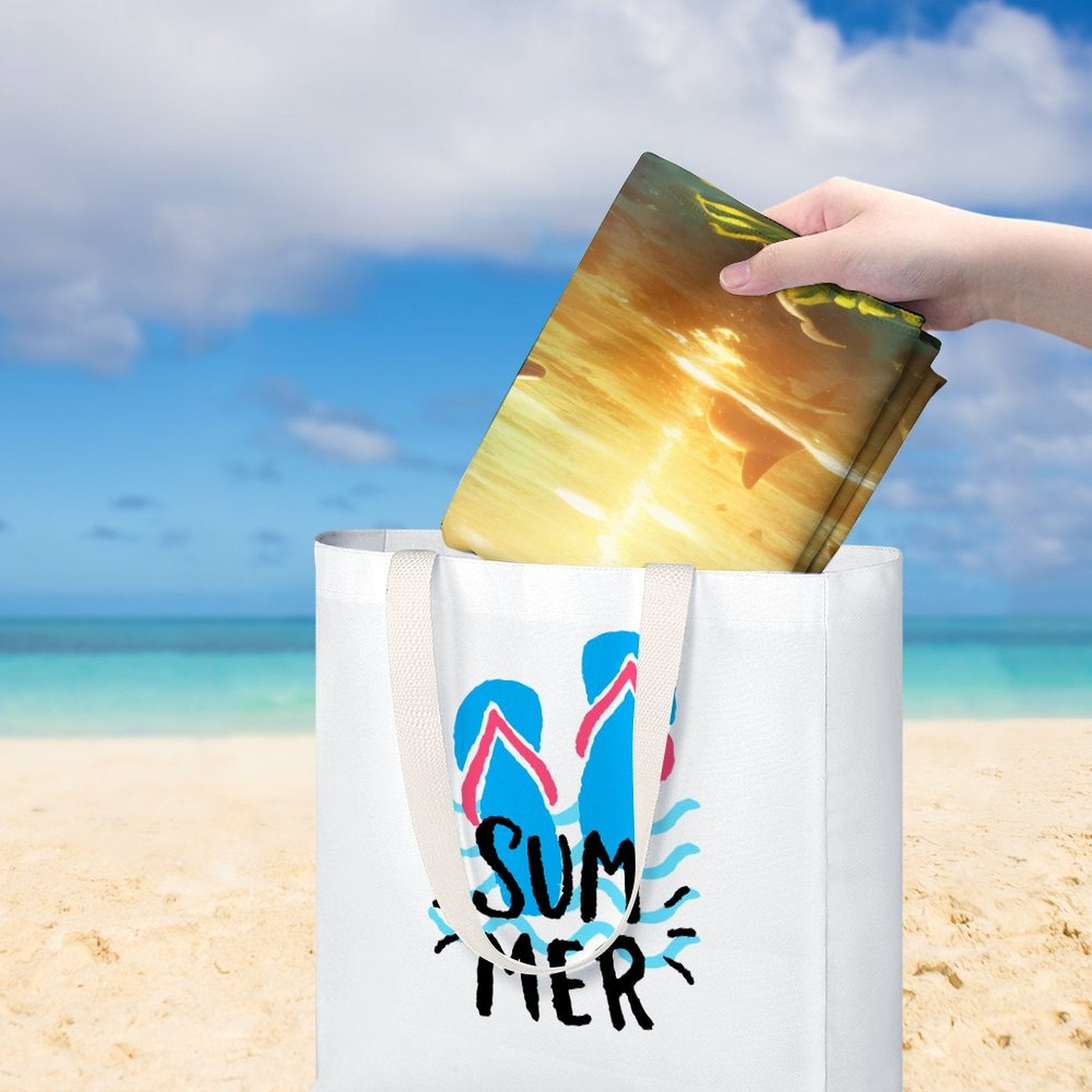 Beach Towel SolarLab_Dolphins_tropical_sea_island_sunlight_fantasy_stock_il_a1e3c590-502d-47a3-b8a0-58084a7f2d16 Style One Size normal-online-PERSONAL DESIGN