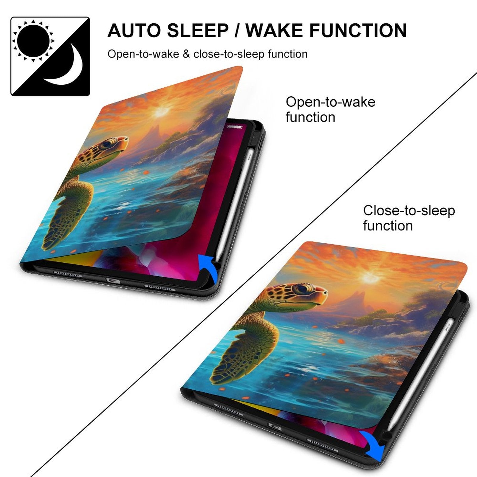 The Ipad Pen Slot Case SolarLab_Sea_turtles_tropical_sea_island_sunlight_fantasy_art_d_c29a6e10-0f28-42ee-8e19-15bcf9990e3c normal-online-PERSONAL DESIGN