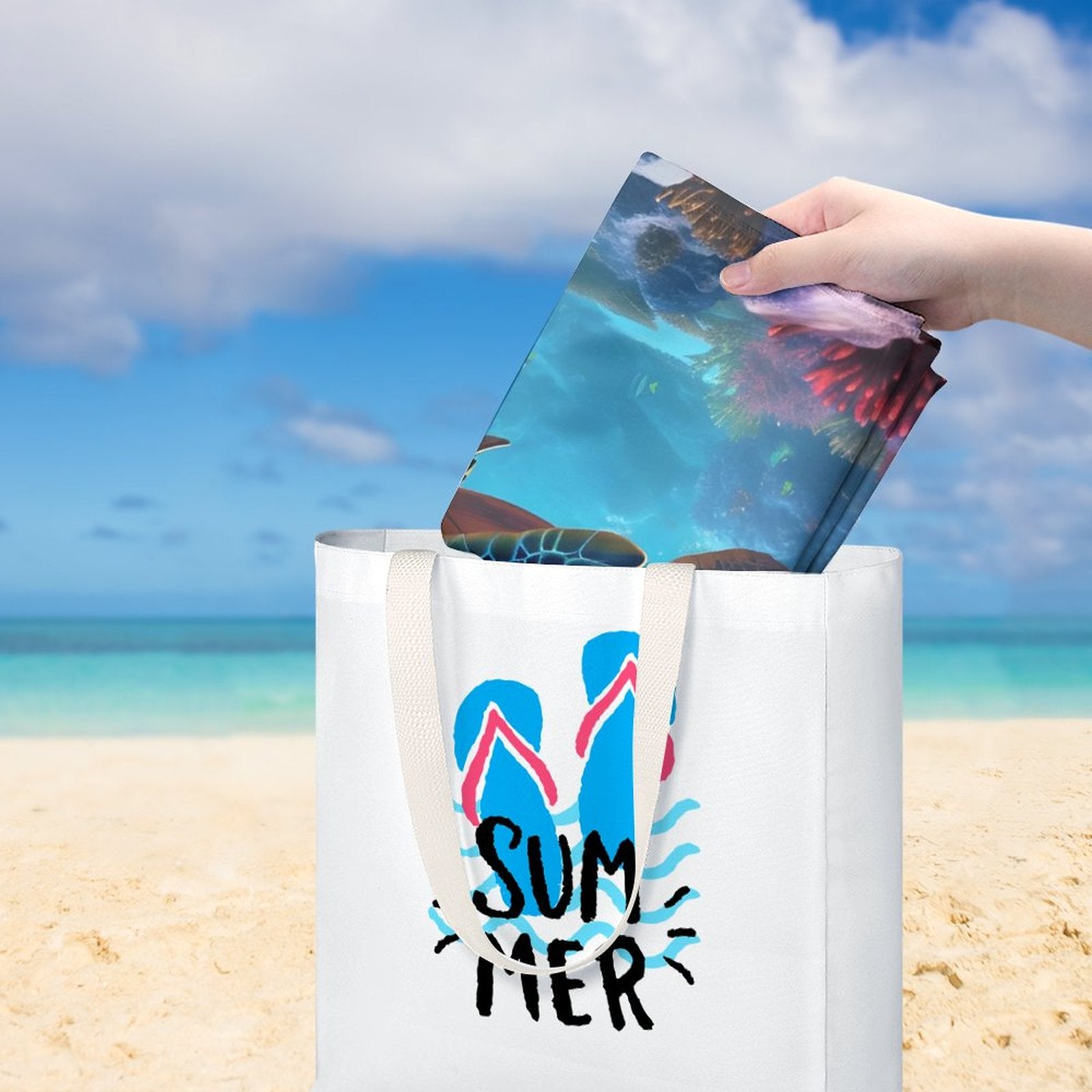Beach Towel SolarLab_Sea_turtles_tropical_sea_island_sunlight_fantasy_stock_a8e2acd4-f704-46d7-956a-d919666d76ff Style One Size normal-online-PERSONAL DESIGN