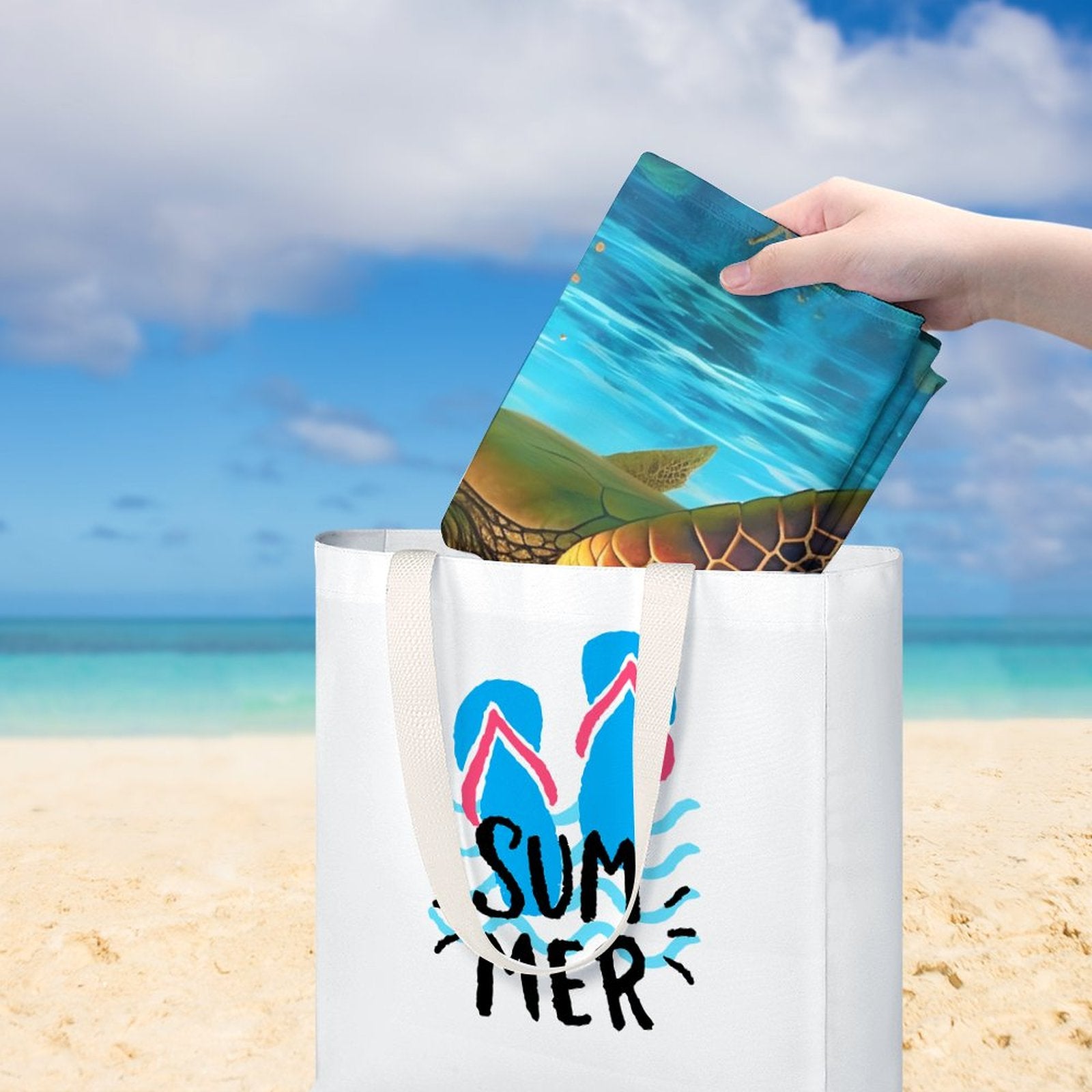 Beach Towel SolarLab_Sea_turtles_tropical_sea_island_sunlight_fantasy_art_d_c29a6e10-0f28-42ee-8e19-15bcf9990e3c Style One Size normal-online-PERSONAL DESIGN