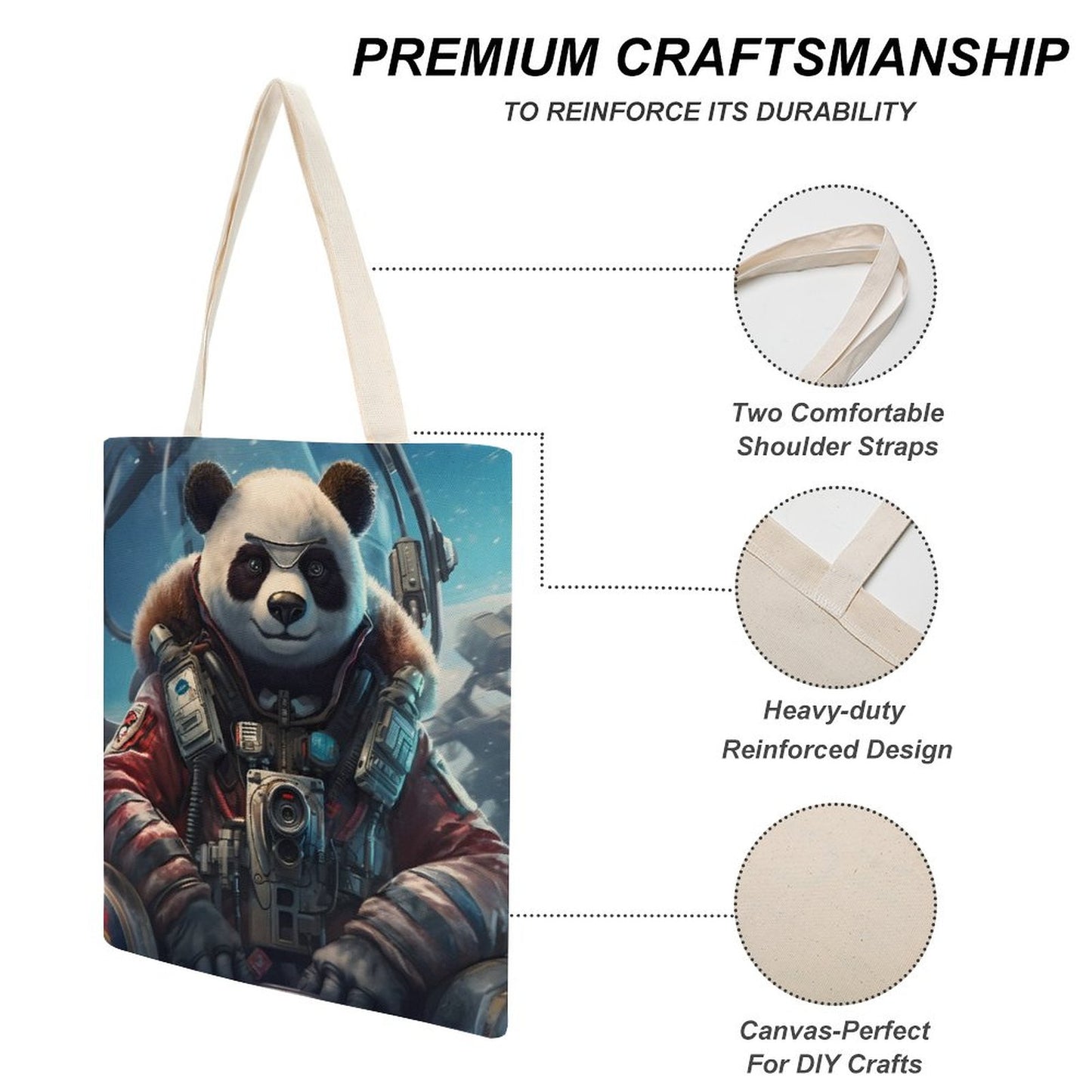Canvas Tote Bag Double SolarLab_a_Panda_pilot_drive_a_helicopter_in_the_sky_on_the_Arc_a8ab979d-e58e-4576-97ea-6a337e5898a2 Style-8 38×41cm normal-online-PERSONAL DESIGN