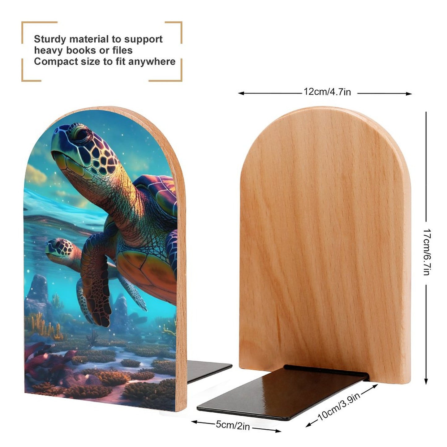 Bookends SolarLab_Sea_turtles_tropical_sea_island_sunlight_fantasy_art_d_8c17eb4f-0c33-48bc-80bd-25ce9d585c40 Style-16 One Size normal-online-PERSONAL DESIGN