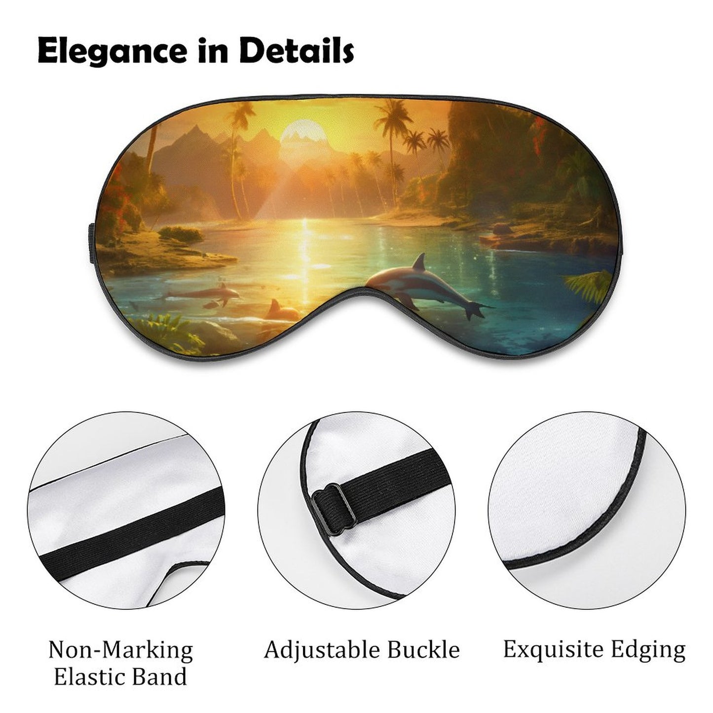 Sleep Mask Dolphins HSM01B003 normal-online-PERSONAL DESIGN
