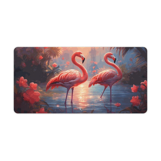 Desk Mat Overlock, Tropical Flamingos, DA04A11 - iTopMax