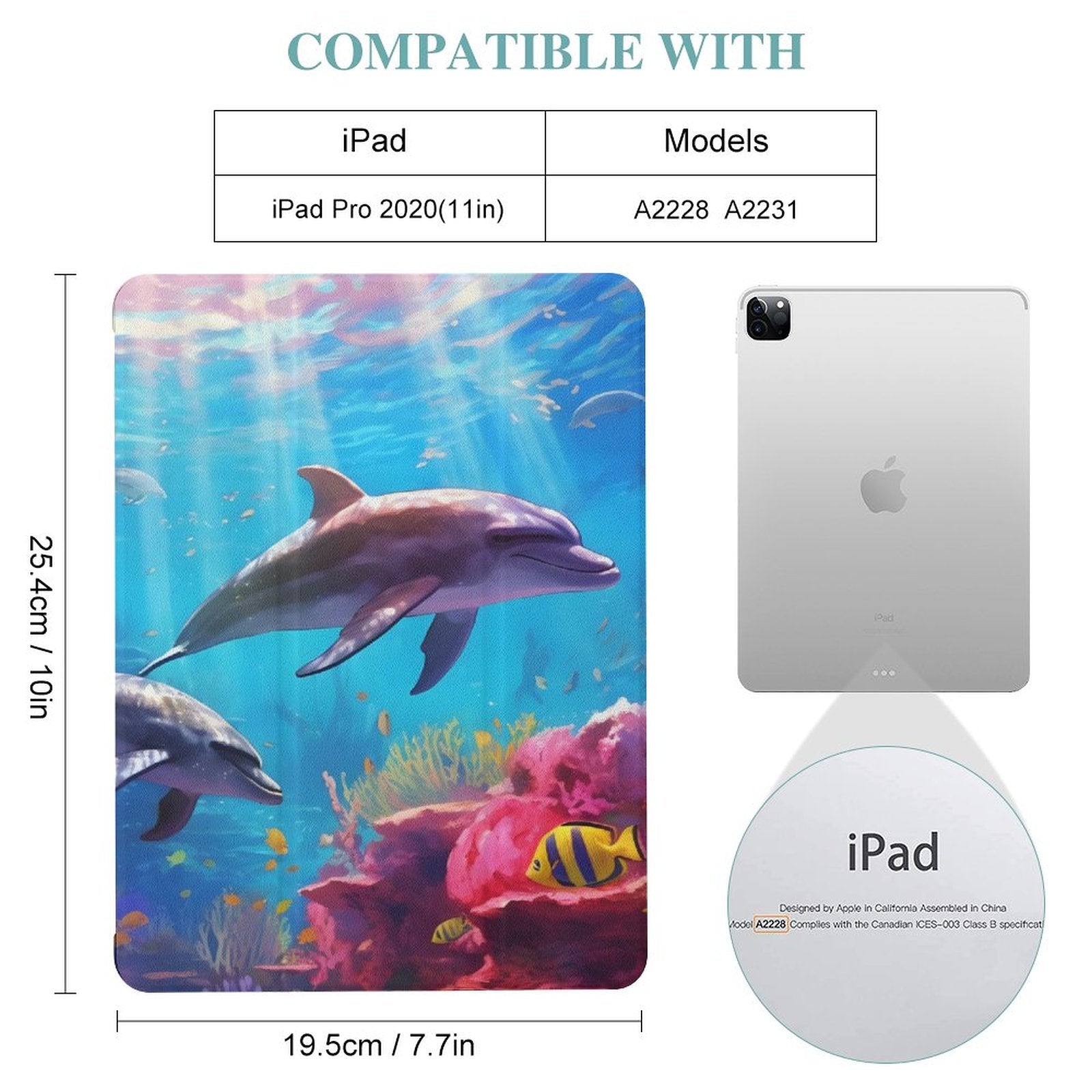 The Ipad Pen Slot Case SolarLab_Dolphins_tropical_sea_hyper-detail_high_resolution_8k_655814c8-b7f8-4c4c-9763-de92d9ff2f5d_ normal-online-PERSONAL DESIGN