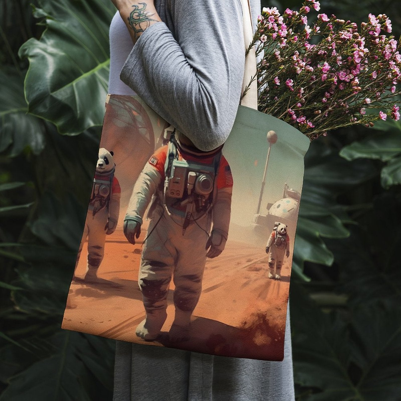 Canvas Tote Bag Double SolarLab_Pandas_astronaut_walk_on_the_Mars_starship_Cyberpunk_f_2cc9b61d-e23a-4714-b196-75907c177544 Style-20 38×41cm normal-online-PERSONAL DESIGN