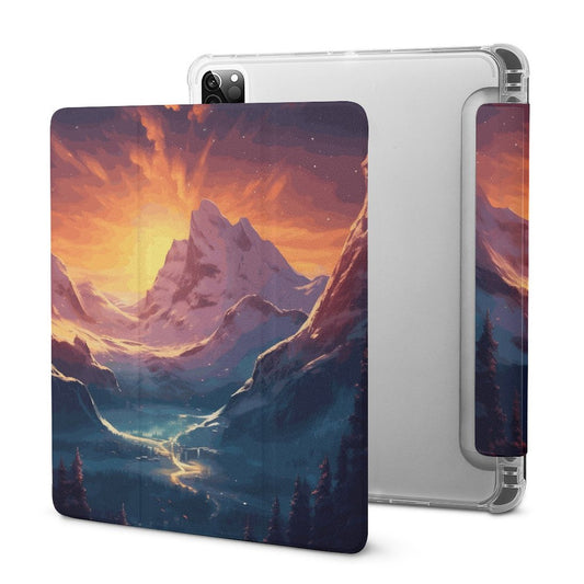 The Ipad Pen Slot Case SolarLab_Norwegian_aurora_winter_mountains_forests_hyper-detail_a7427f32-3528-4890-abde-0738f38c252c normal-online-PERSONAL DESIGN