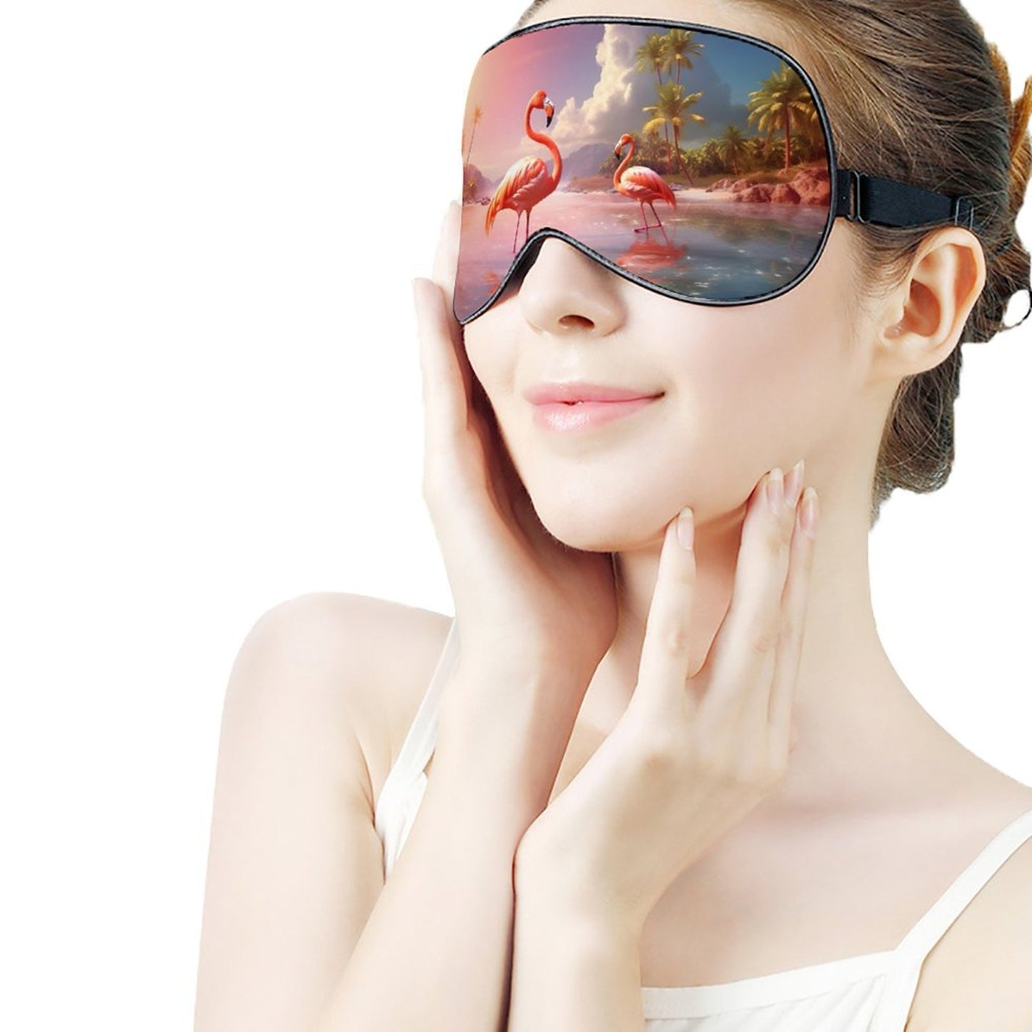 Sleep Mask Flamingos HSM01A015 normal-online-PERSONAL DESIGN