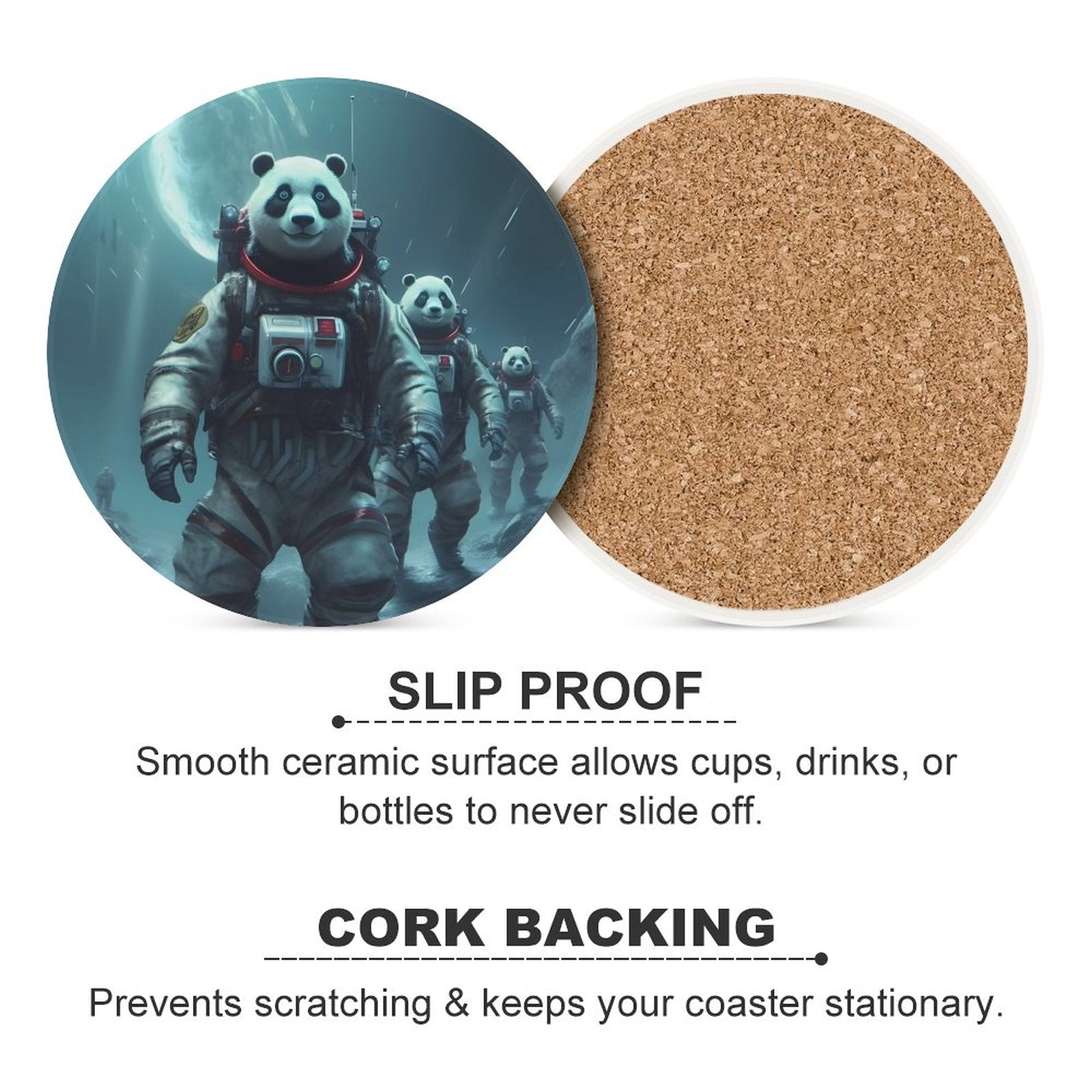 Ceramic Coasters (Round) SolarLab_Panda_astronauts_walk_on_the_moon__Cyberpunk_futuristi_aba97693-24f0-402b-b670-9780391a5621 normal-online-PERSONAL DESIGN