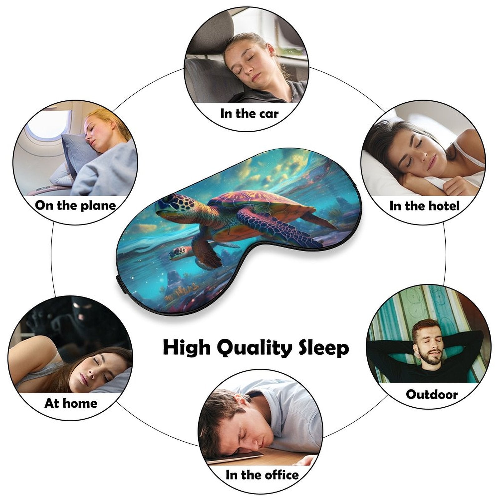 Sleep Mask Sea Turtles HSM01C001 normal-online-PERSONAL DESIGN