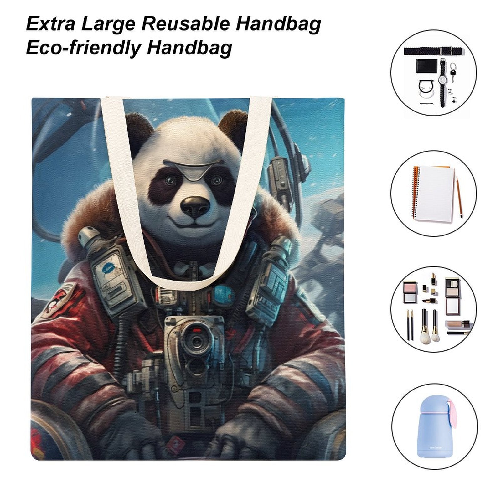 Canvas Tote Bag Double SolarLab_a_Panda_pilot_drive_a_helicopter_in_the_sky_on_the_Arc_a8ab979d-e58e-4576-97ea-6a337e5898a2 Style-8 38×41cm normal-online-PERSONAL DESIGN