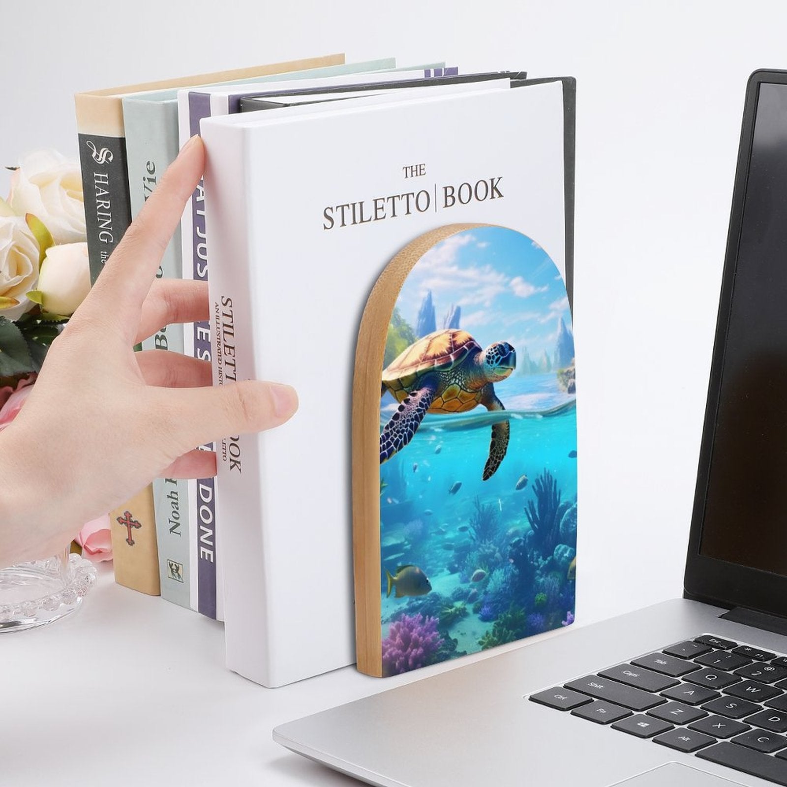 Bookends SolarLab_Sea_turtles_tropical_sea_island_sunlight_hyper-detail__65df3ce3-5f7c-49b3-937e-af866806c8be Style-14 One Size normal-online-PERSONAL DESIGN