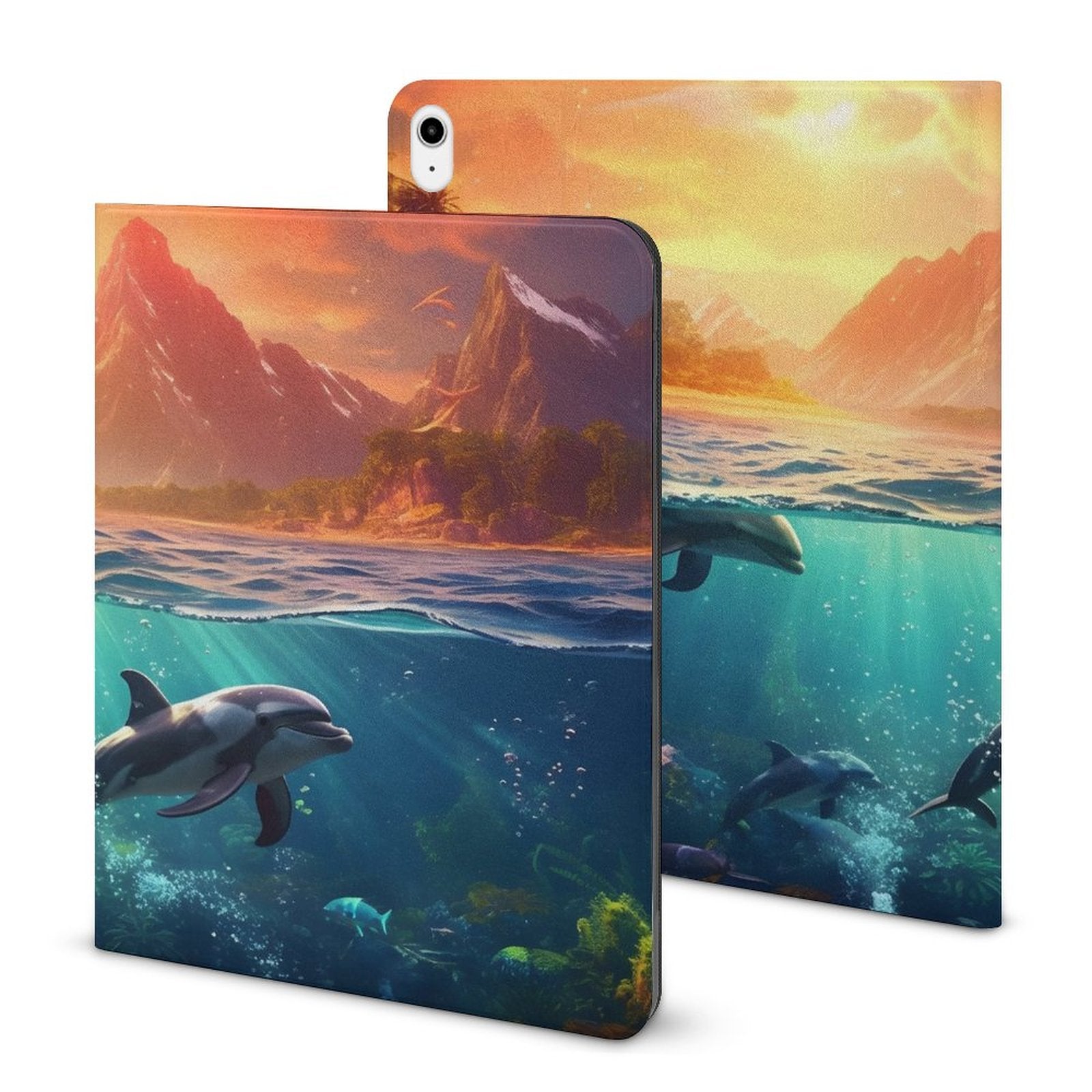 The Ipad Pen Slot Case SolarLab_Dolphins_tropical_sea_island_sunlight_fantasy_hyper-de_f2db25c8-82f5-45d9-9ff2-698e69821ae5 normal-online-PERSONAL DESIGN