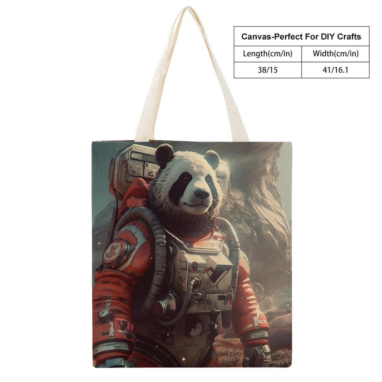 Canvas Tote Bag Double SolarLab_a_Panda_astronaut_walk_on_the_Mars_spaceship_sci-fi_pu_733438a8-767e-4923-9f27-a755fad1349c Style-35 38×41cm normal-online-PERSONAL DESIGN