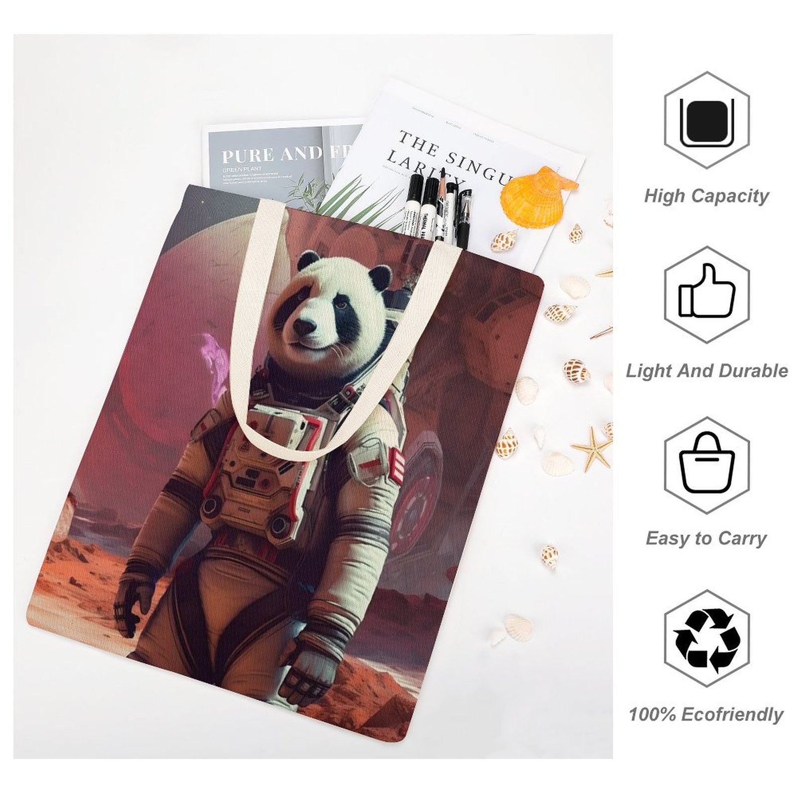 Canvas Tote Bag Double SolarLab_a_Panda_astronaut_walk_on_the_Mars_starship_Cyberpunk__2c9bca64-42ac-4372-9004-11ba37f4a622 Style-32 38×41cm normal-online-PERSONAL DESIGN