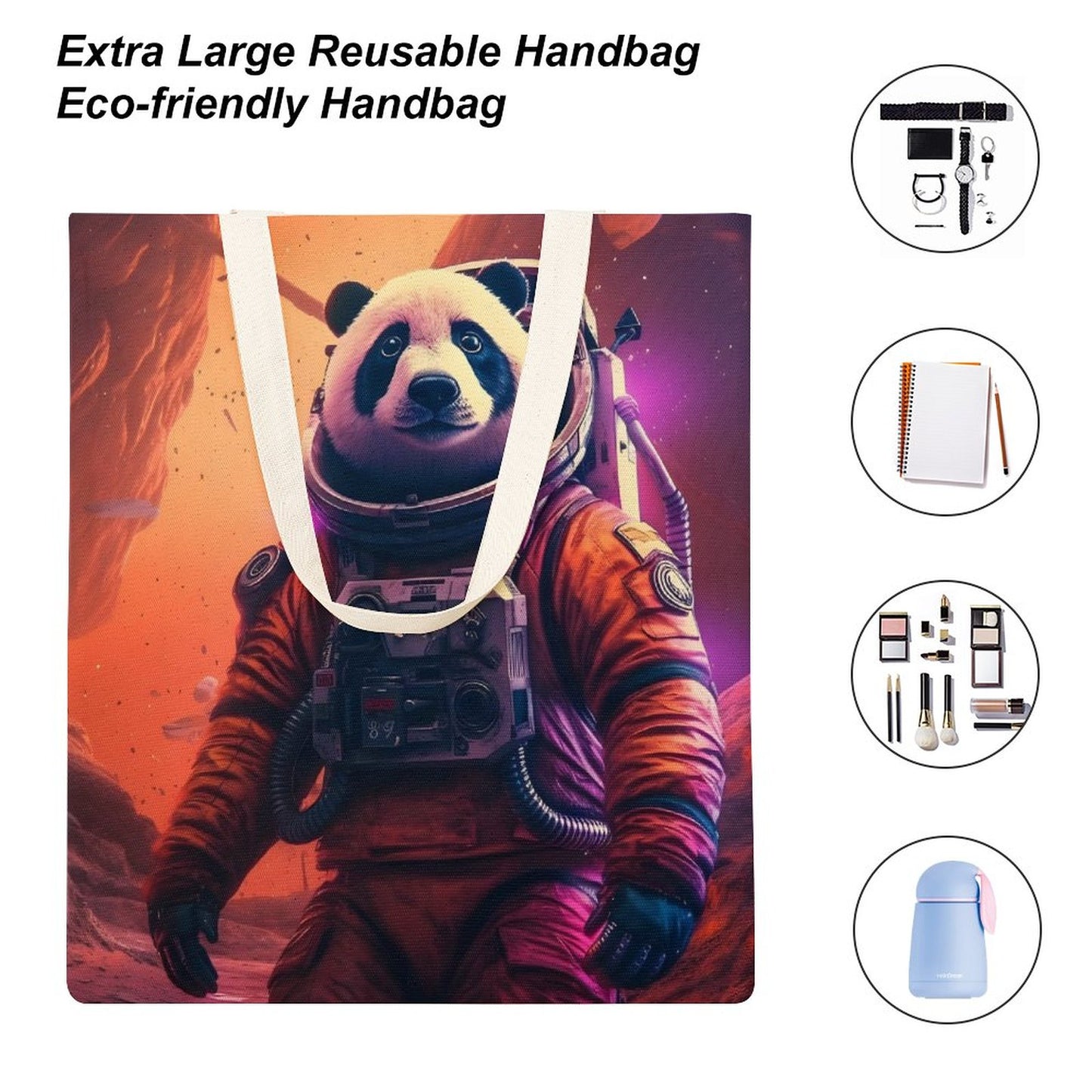 Canvas Tote Bag Double SolarLab_a_Panda_astronaut_walk_on_the_Mars_spaceship_Cyberpunk_e2ab4124-d37f-4030-8cc7-141a47bbb18d Style 38×41cm normal-online-PERSONAL DESIGN