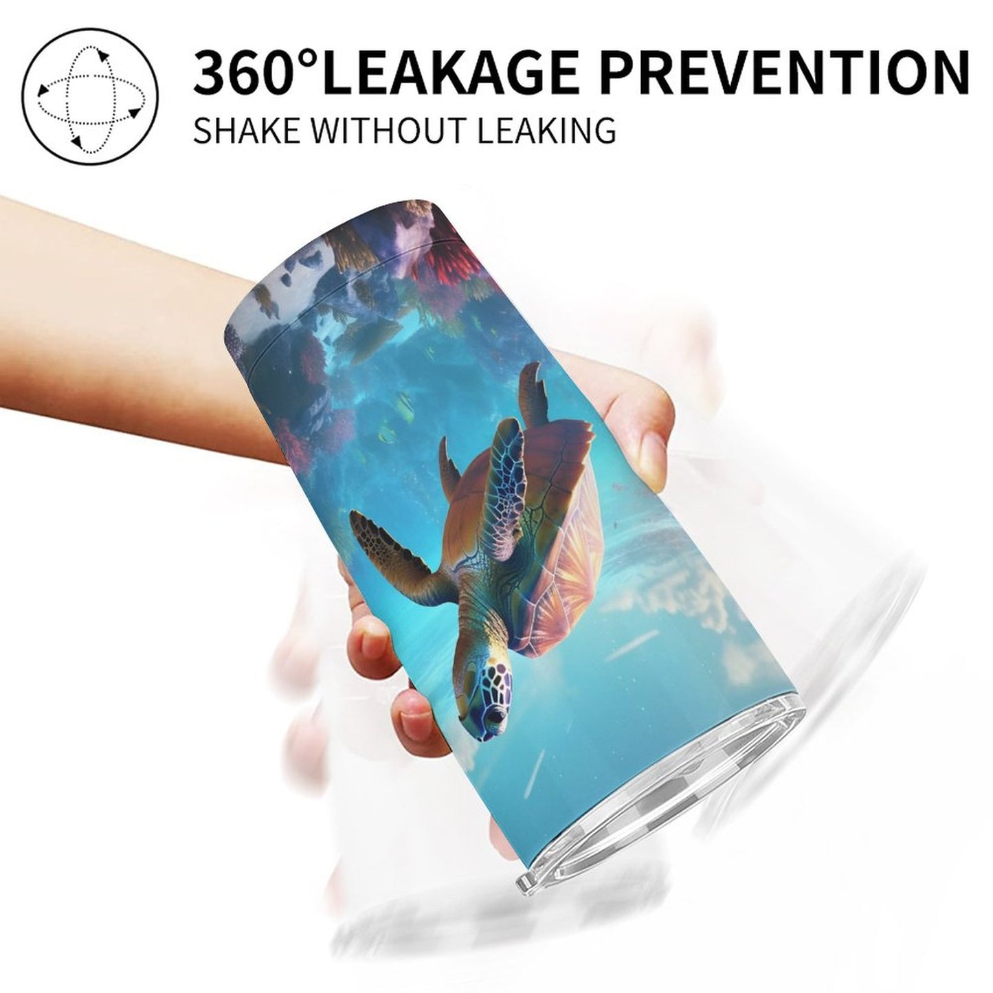 Car Cup Full Width Printed, Sea turtles, CA01A13 - iTopMax