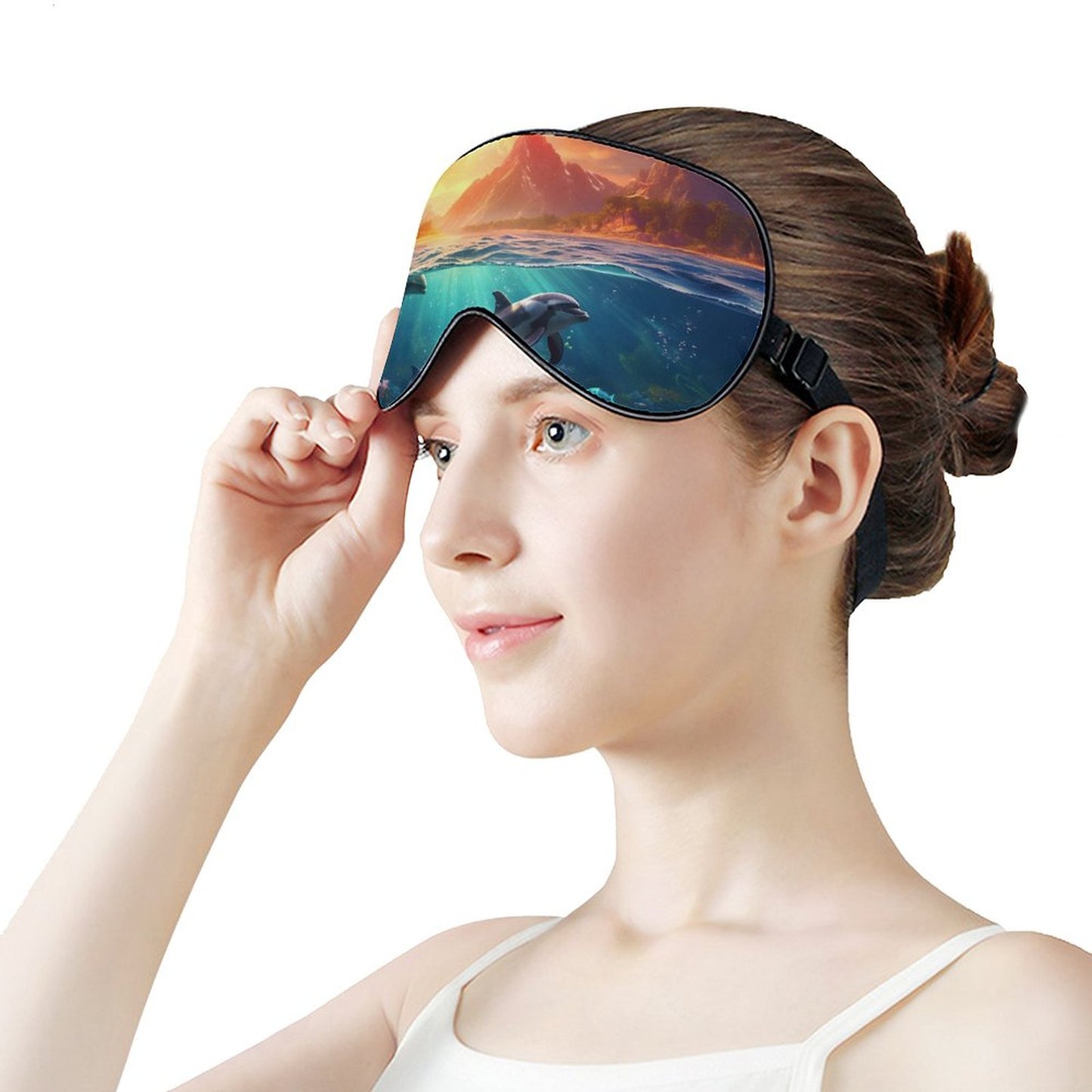 Sleep Mask Dolphins HSM01B002 normal-online-PERSONAL DESIGN