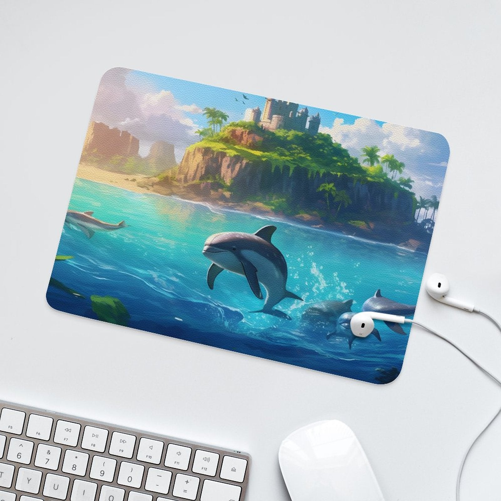 Leather Mouse Pad Dolphins, 1 Size, DA05B03 - iTopMax