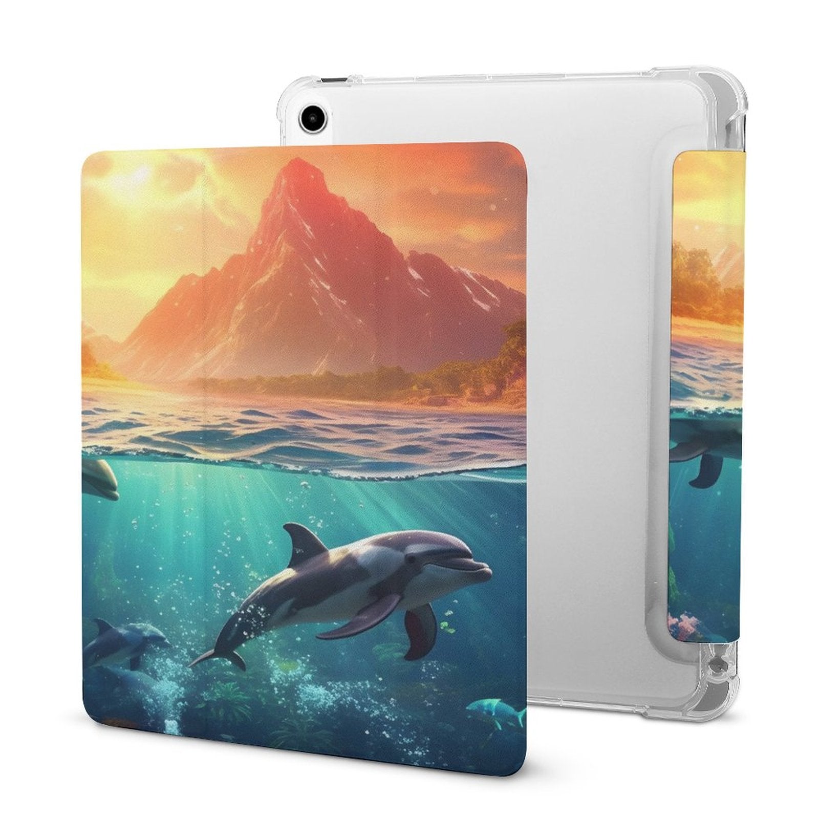 The Ipad Pen Slot Case SolarLab_Dolphins_tropical_sea_island_sunlight_fantasy_hyper-de_f2db25c8-82f5-45d9-9ff2-698e69821ae5 normal-online-PERSONAL DESIGN