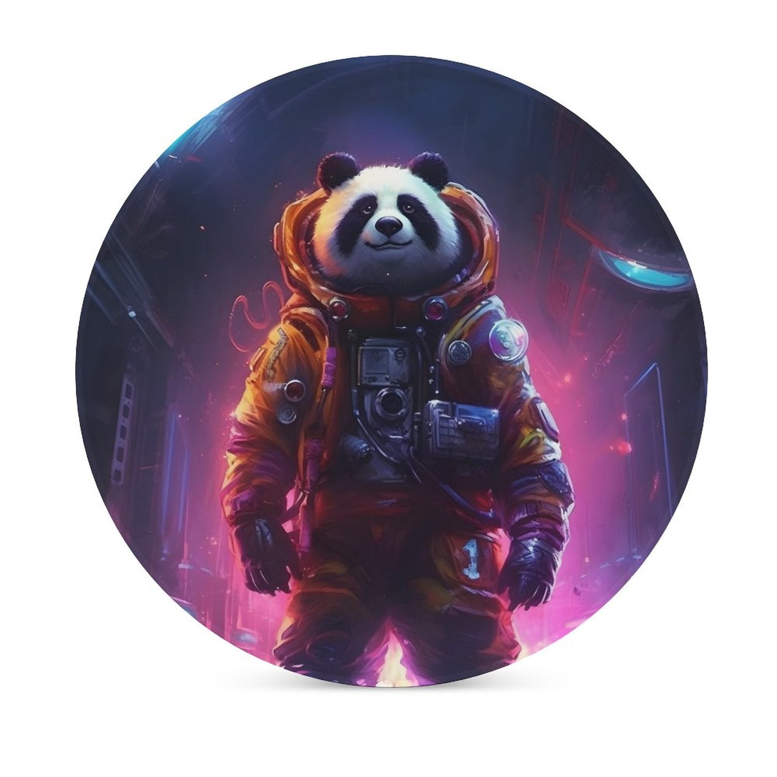 Ceramic Coasters (Round) SolarLab_a_Panda_astronaut_walk_on_the_space_rocket_Cyberpunk_f_bd49b382-4c08-4c53-8087-7c81eb7a4d30 normal-online-PERSONAL DESIGN