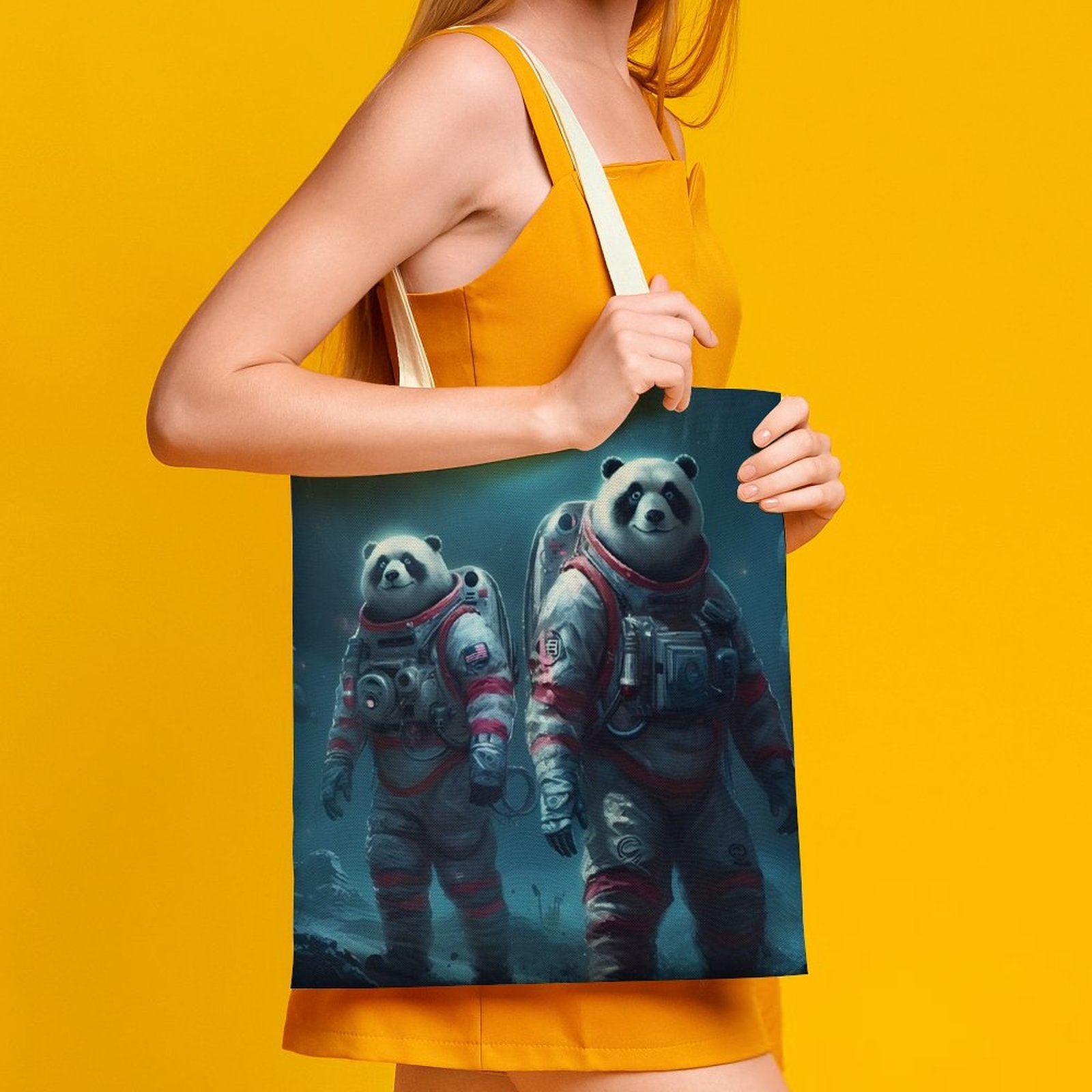 Canvas Tote Bag Double SolarLab_Panda_astronauts_walk_on_the_moon__Cyberpunk_futuristi_e1ed713e-4ffb-4da3-b0c4-aaf2946e71b0 Style-27 38×41cm normal-online-PERSONAL DESIGN