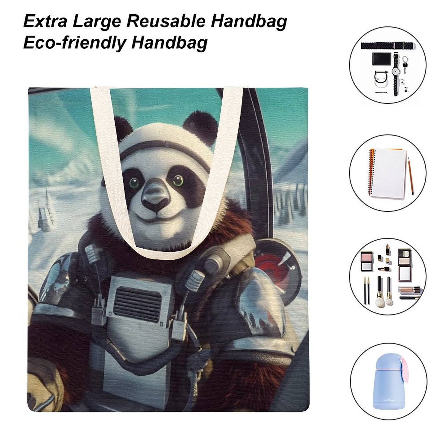 Canvas Tote Bag Double SolarLab_a_Panda_pilot_drive_a_helicopter_in_the_sky_on_the_Arc_3e548a73-b636-47c1-9380-69d8b5c2333e Style-14 38×41cm normal-online-PERSONAL DESIGN
