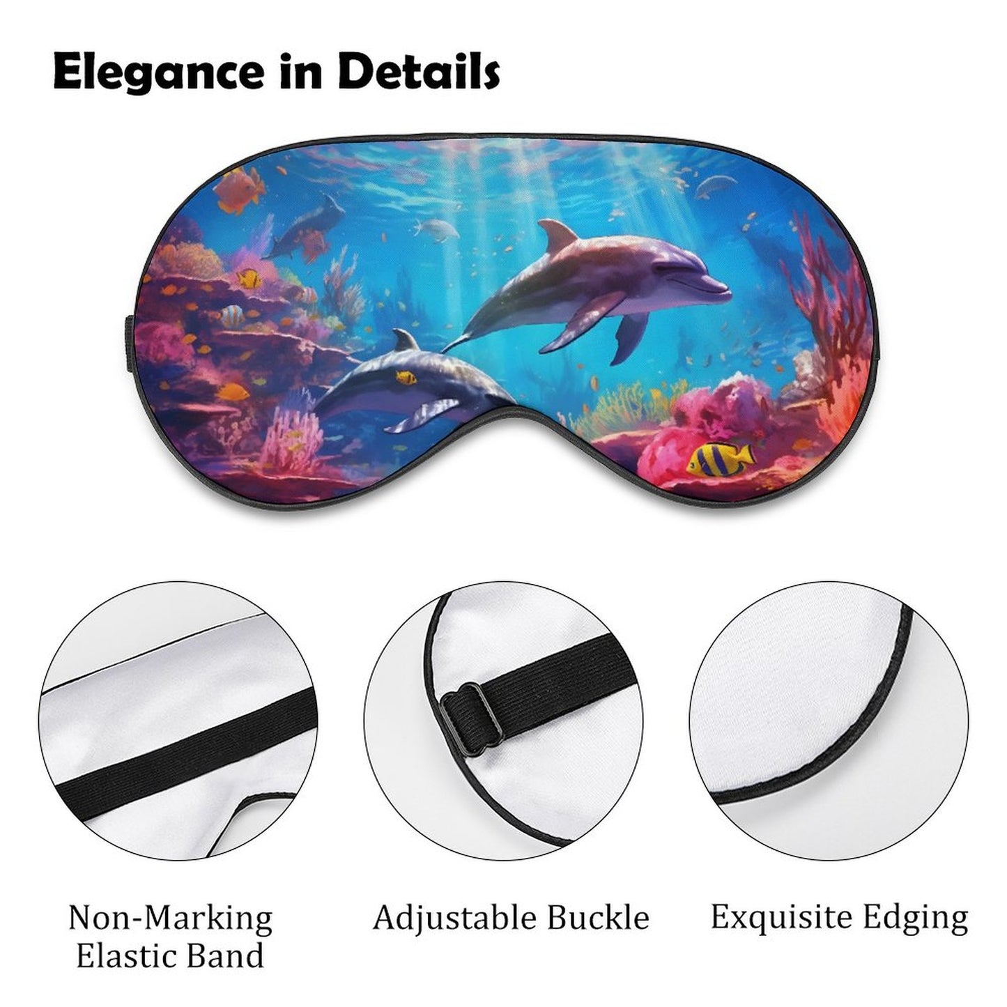 Sleep Mask Dolphins HSM01B001 normal-online-PERSONAL DESIGN