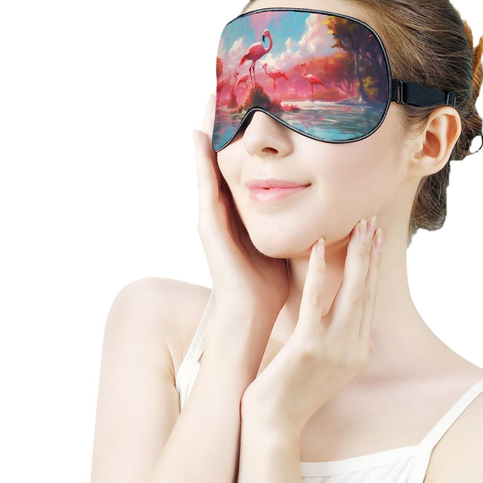Sleep Mask Flamingos HSM01A003 normal-online-PERSONAL DESIGN