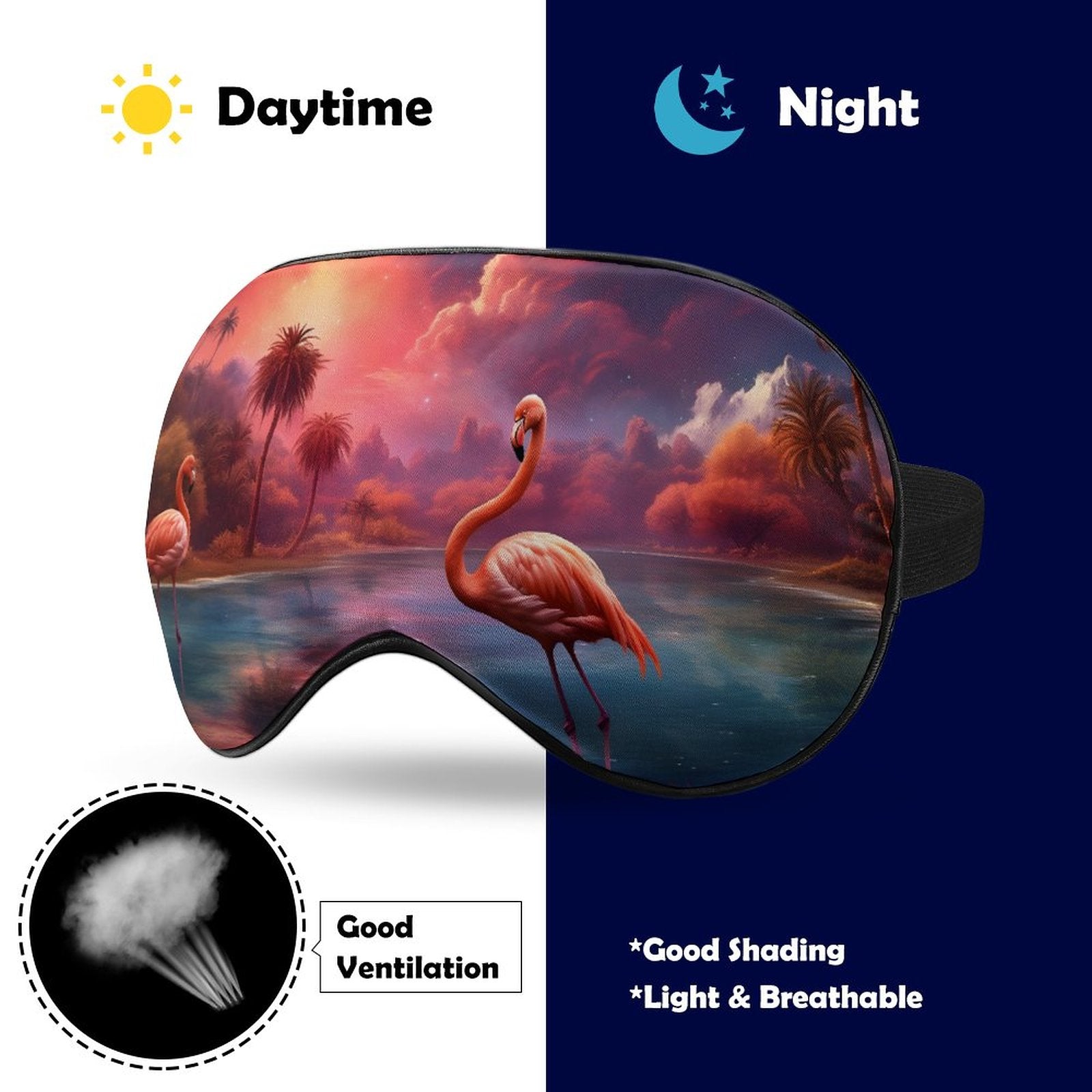 Sleep Mask Flamingos HSM01A008 normal-online-PERSONAL DESIGN