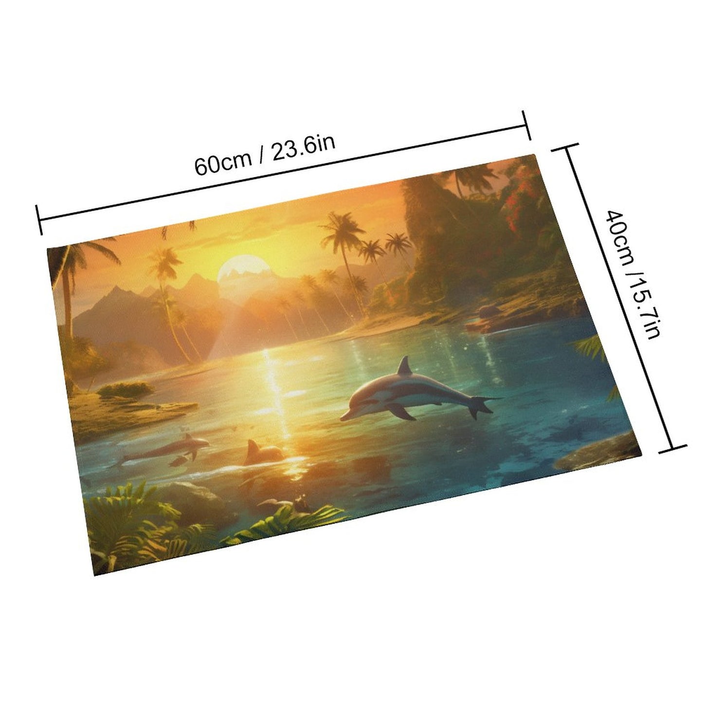 Crystal velvet carpet sea dolphins htc01a008 - iTopMax