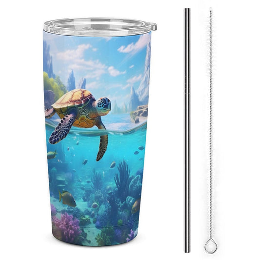 Car Cup Full Width Printed, Sea turtles, CA01A15 - iTopMax