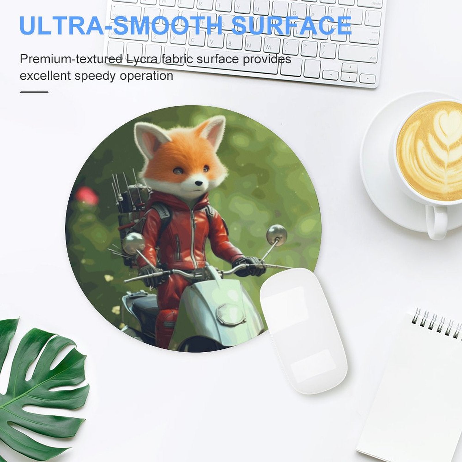 Mouse Pad Fox_002 Style-1 20*20cm normal-online-PERSONAL DESIGN
