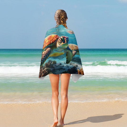 Beach Towel SolarLab_Sea_turtles_tropical_sea_island_sunlight_hyper-detail__f51f3df4-db17-400d-8a6f-7664e53448e9 Style One Size normal-online-PERSONAL DESIGN