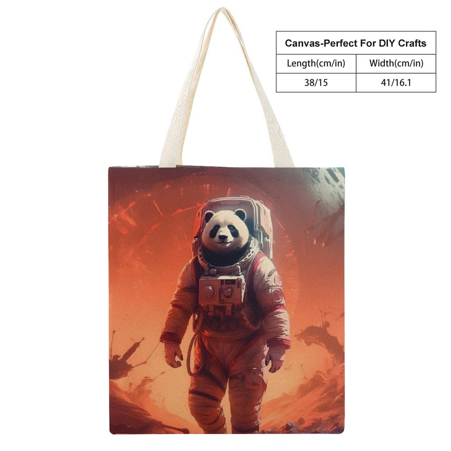 Canvas Tote Bag Double SolarLab_a_Panda_astronaut_walk_on_the_Mars_spaceship_Cyberpunk_68b4d70b-912c-4a5b-b14c-5ba05107d5dc Style-37 38×41cm normal-online-PERSONAL DESIGN