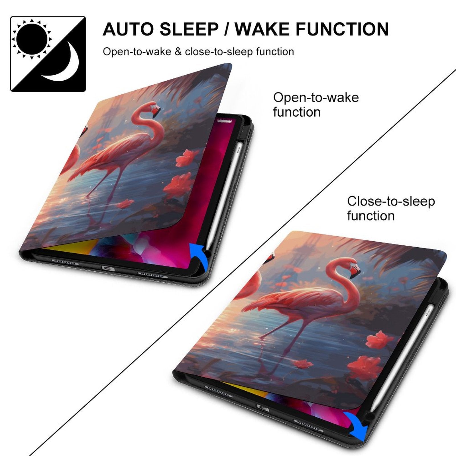 The Ipad Pen Slot Case Flamingos_003 normal-online-PERSONAL DESIGN