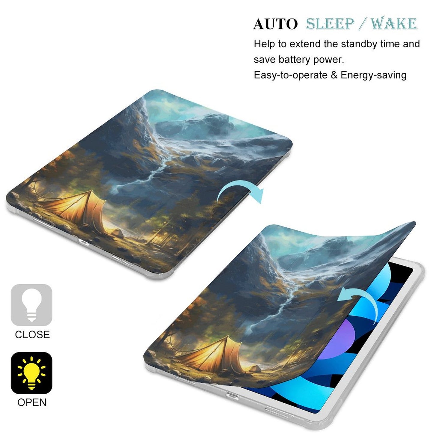 The Ipad Pen Slot Case SolarLab_Norwegian_aurora_spring_mountains_forests_rivers_tents_5c5c73a4-6532-4372-b600-531d14aaeff3 normal-online-PERSONAL DESIGN