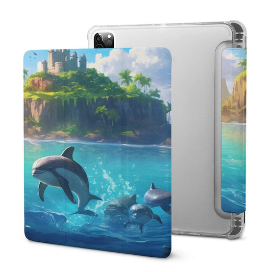 The Ipad Pen Slot Case SolarLab_Dolphins_tropical_sea_island_sunlight_fantasy_stock_il_fcec8005-dae5-4c03-8fbd-f778649c18b4 normal-online-PERSONAL DESIGN