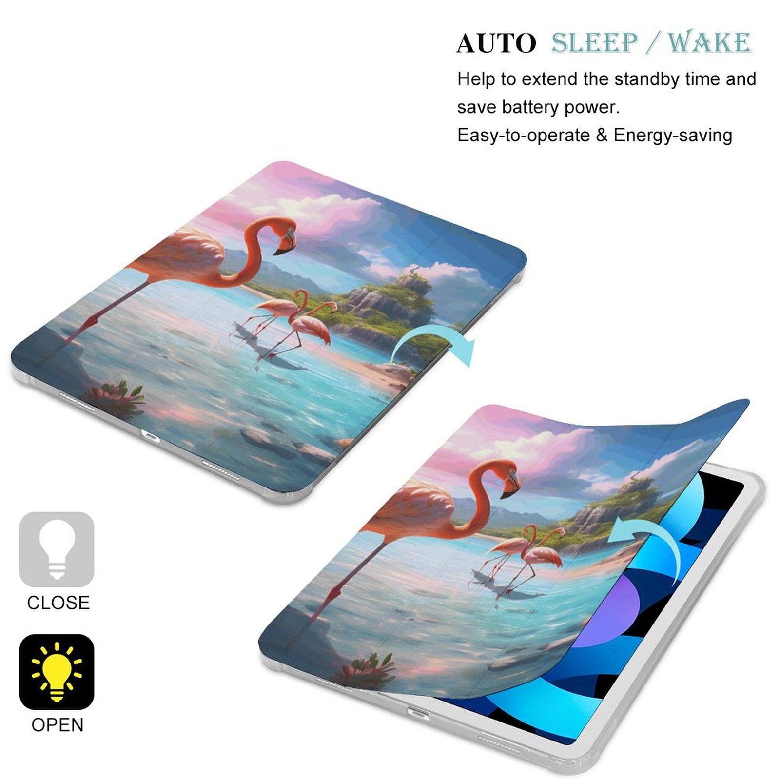 The Ipad Pen Slot Case Flamingos_001 normal-online-PERSONAL DESIGN