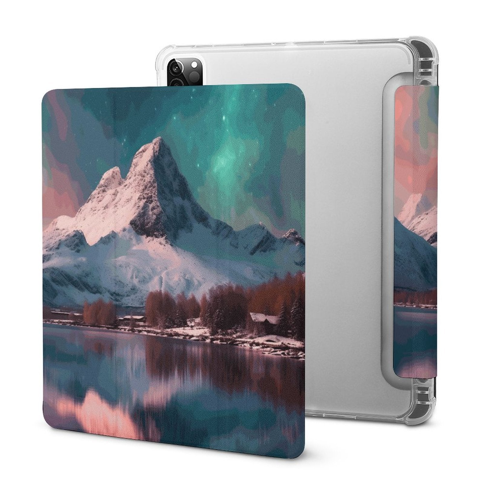 The Ipad Pen Slot Case SolarLab_Norwegian_aurora_winter_mountains_forests_lake_hyper-d_02eaf923-bc93-48e1-828a-35b11ccc5bd9 normal-online-PERSONAL DESIGN