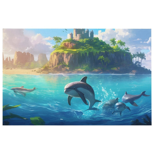 Crystal velvet carpet sea dolphins htc01a007 - iTopMax