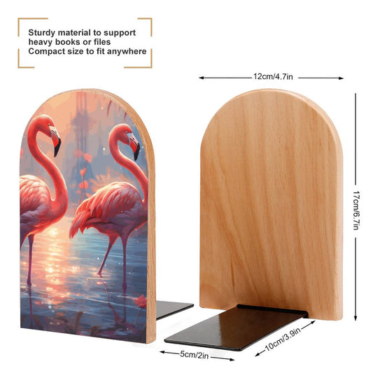 Bookends SolarLab_flamingos_tropical_plant_sea_island_sunlight_art_deco__4e118863-316f-4eaf-bd57-0aab99f030bf Style-6 One Size normal-online-PERSONAL DESIGN