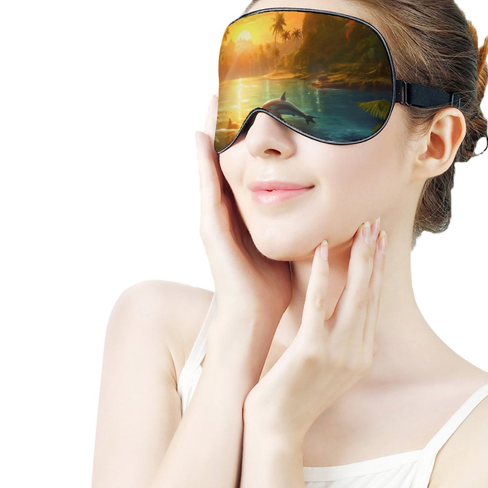 Sleep Mask Dolphins HSM01B003 normal-online-PERSONAL DESIGN