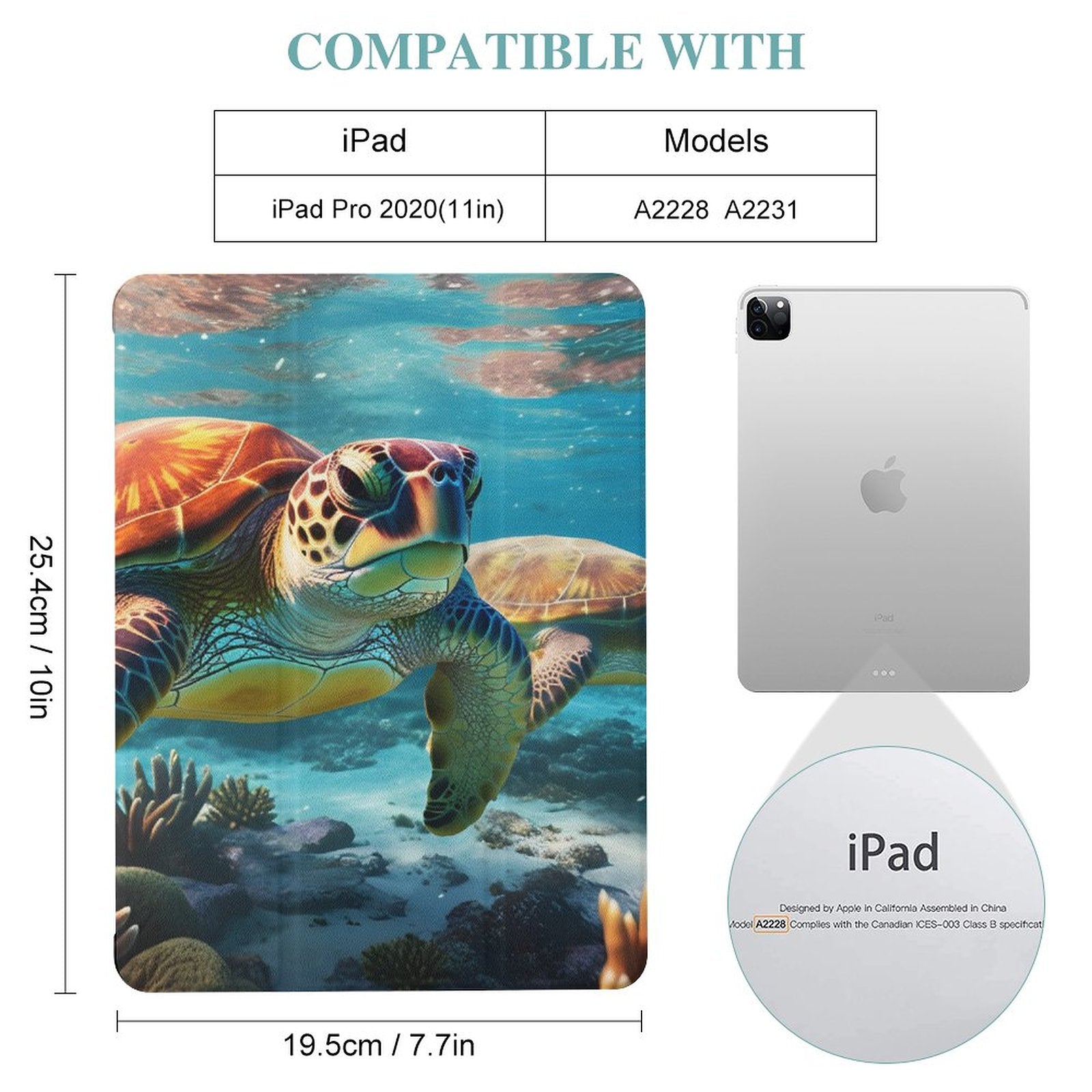 The Ipad Pen Slot Case SolarLab_Sea_turtles_tropical_sea_island_sunlight_hyper-detail__f51f3df4-db17-400d-8a6f-7664e53448e9 normal-online-PERSONAL DESIGN