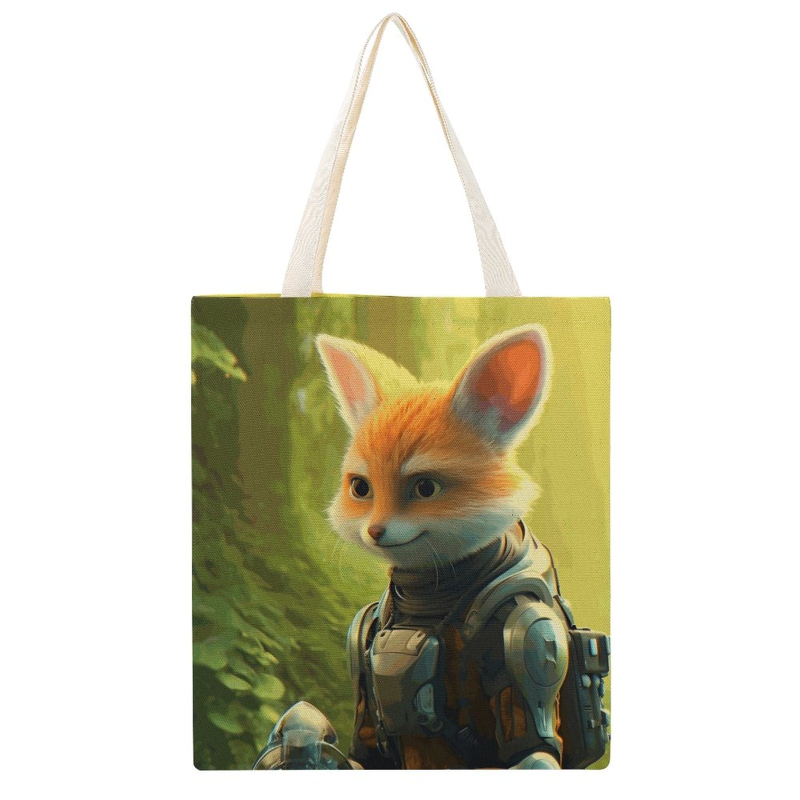 Canvas Tote Bag Double Fox_004 Style 38×41cm normal-online-PERSONAL DESIGN