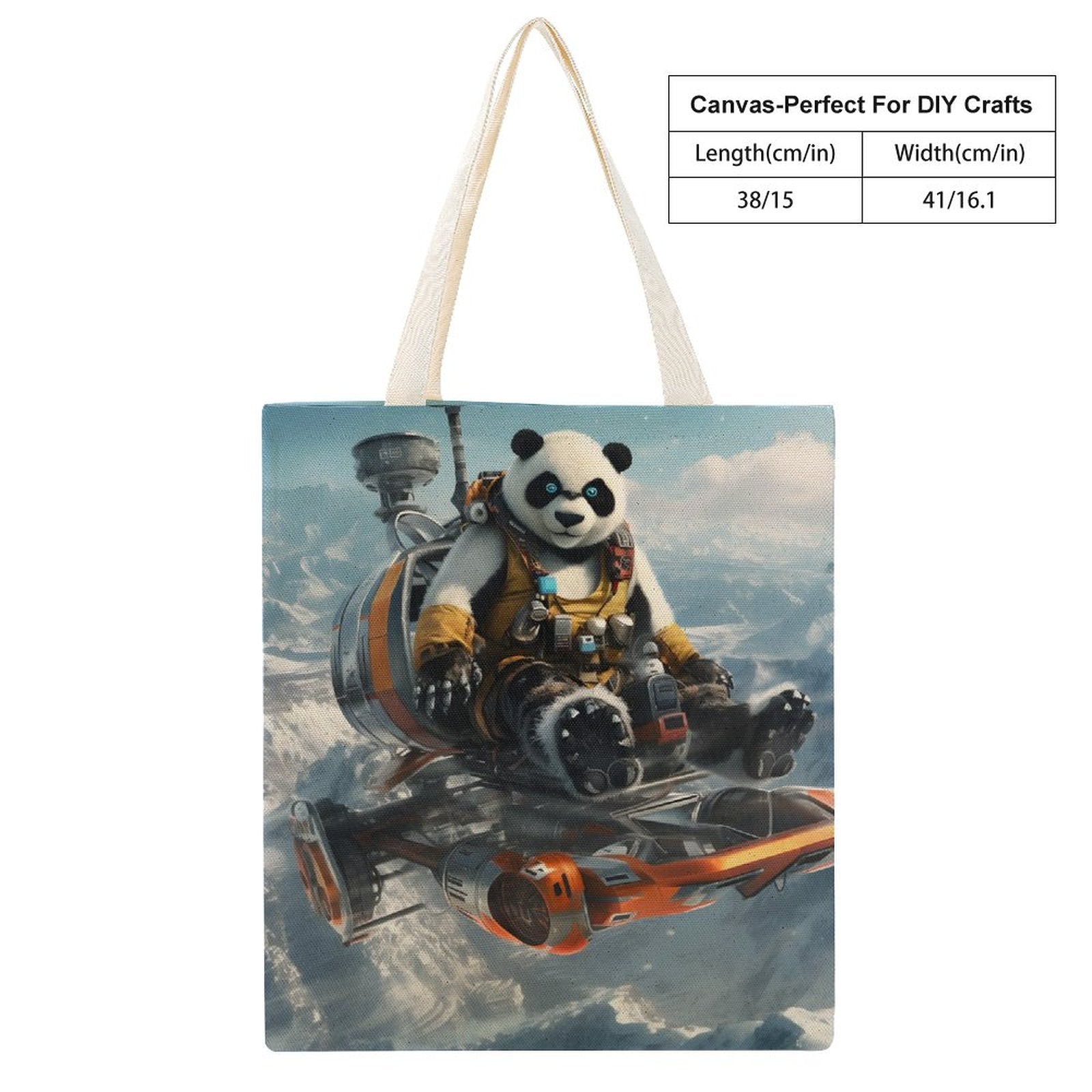 Canvas Tote Bag Double SolarLab_a_Panda_pilot_drive_a_super_helicopter_in_the_sky_on_s_d186fc42-0b78-46b0-8cbb-a56ba635366b Style-2 38×41cm normal-online-PERSONAL DESIGN