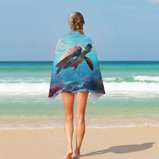 Beach Towel SolarLab_Sea_turtles_tropical_sea_island_sunlight_fantasy_stock_a8e2acd4-f704-46d7-956a-d919666d76ff Style One Size normal-online-PERSONAL DESIGN