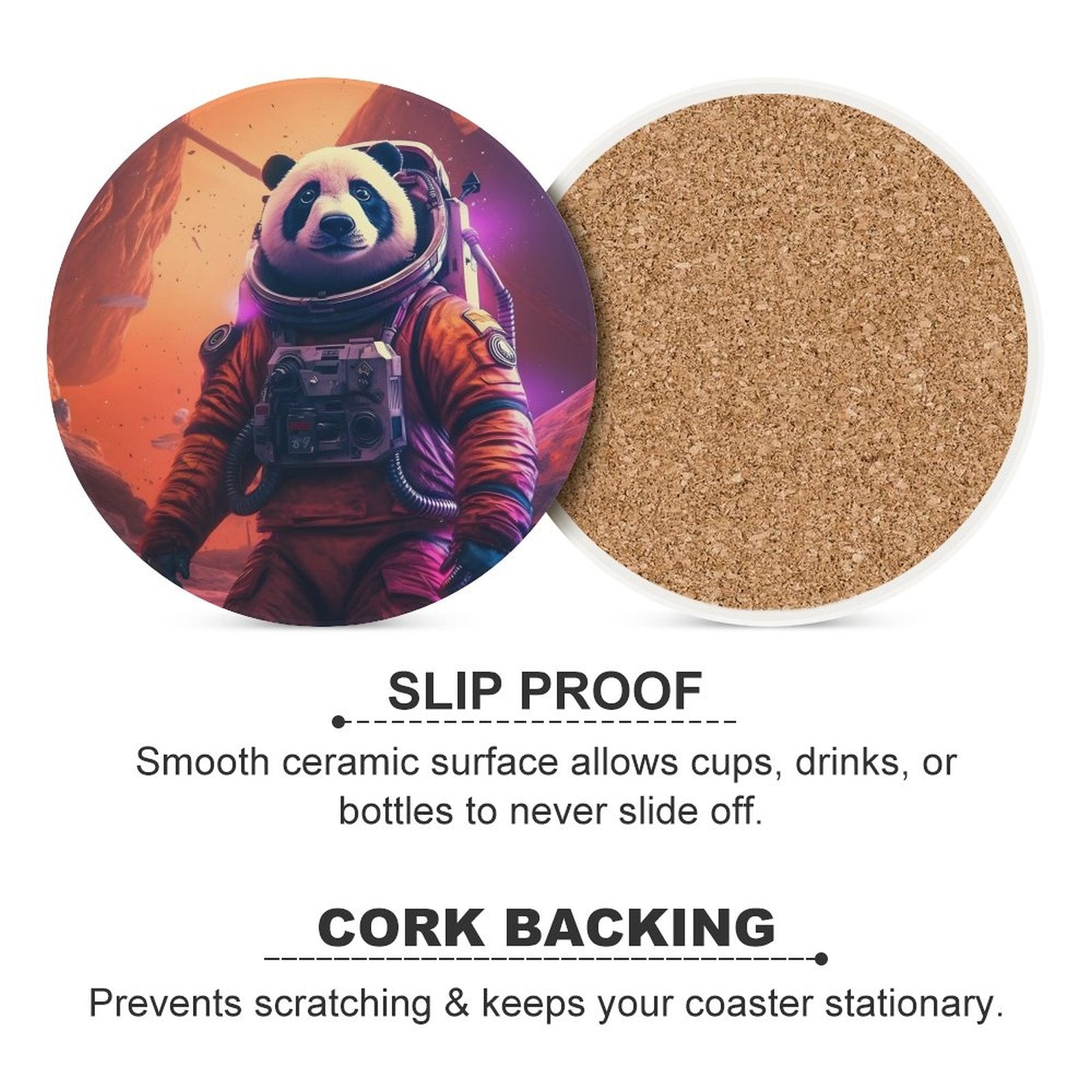 Ceramic Coasters (Round) SolarLab_a_Panda_astronaut_walk_on_the_Mars_spaceship_Cyberpunk_e2ab4124-d37f-4030-8cc7-141a47bbb18d normal-online-PERSONAL DESIGN