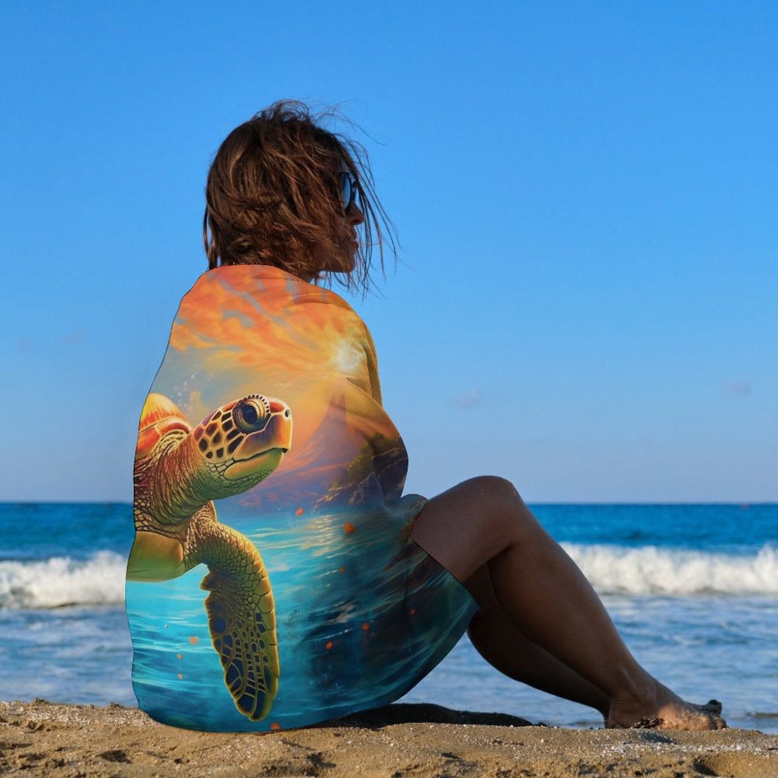 Beach Towel SolarLab_Sea_turtles_tropical_sea_island_sunlight_fantasy_art_d_c29a6e10-0f28-42ee-8e19-15bcf9990e3c Style One Size normal-online-PERSONAL DESIGN